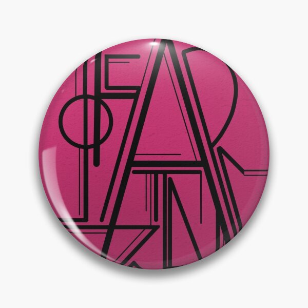 Item preview, Pink Fear Not text stylish modern art  Triangle geometric shape  wall art expressionalism minimalist  minimalism art designed and sold by SILVERAPPLE.