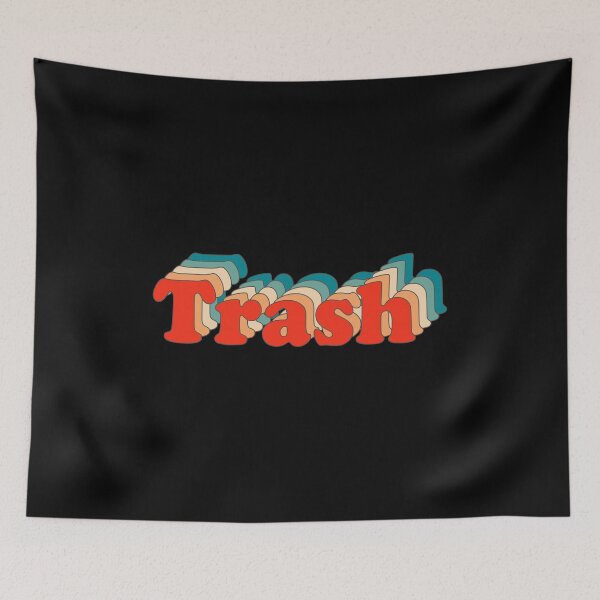 Item preview, The Trash Funny Retro Trash Destressed designed and sold by Shop signer.