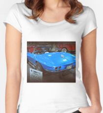 63 Corvette Sting Ray Women's Fitted Scoop T-Shirt