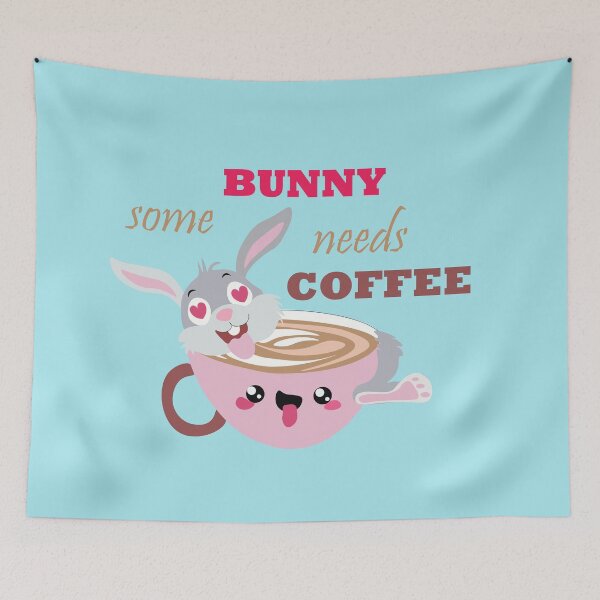 Item preview, Some bunny needs coffee designed and sold by SunandaArava.