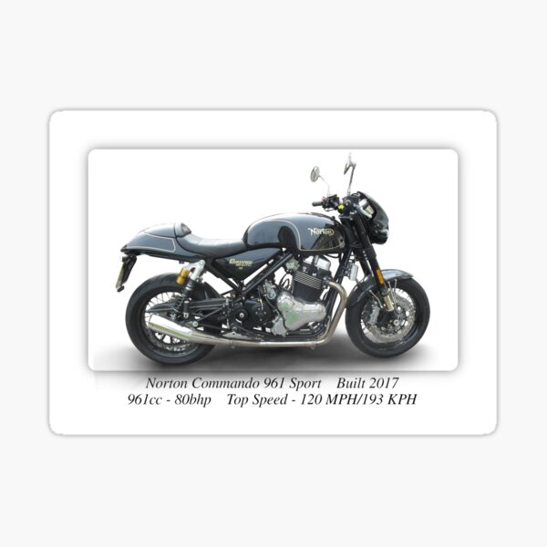 Norton Commando - A3 Print Poster on Photographic Paper Sticker