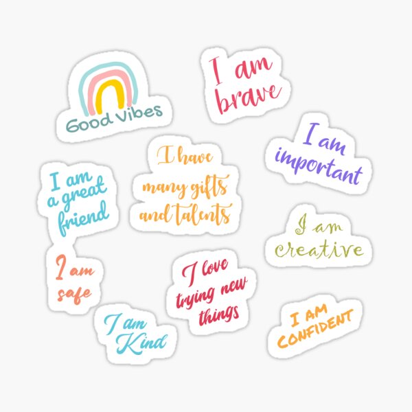 Affirmation Stickers — Momentora by Asma