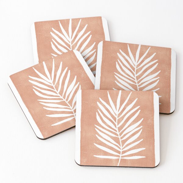 Item preview, Palm leaf pastel terracotta designed and sold by Paperlandscape.