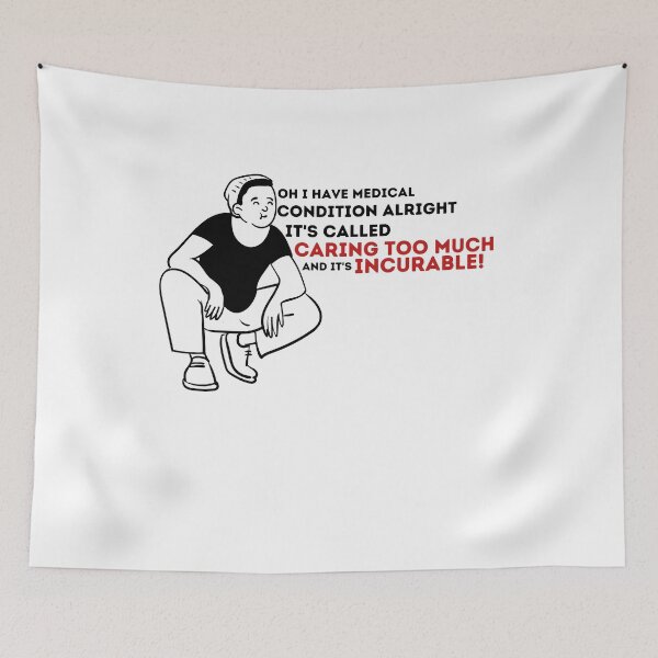 Item preview, Caring Too Much - Best Saying Quotes  designed and sold by PIXEcompany.
