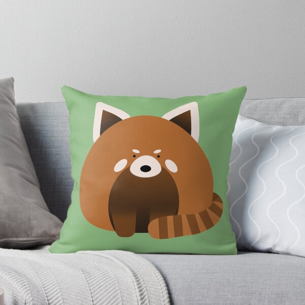 Item preview, red panda round friend designed and sold by peachypanda.