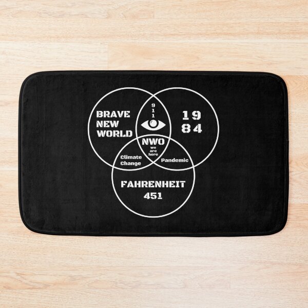 Item preview, 1984 Brave New World Fahrenheit 451 Conspiracy Theory designed and sold by ThreadsNouveau.