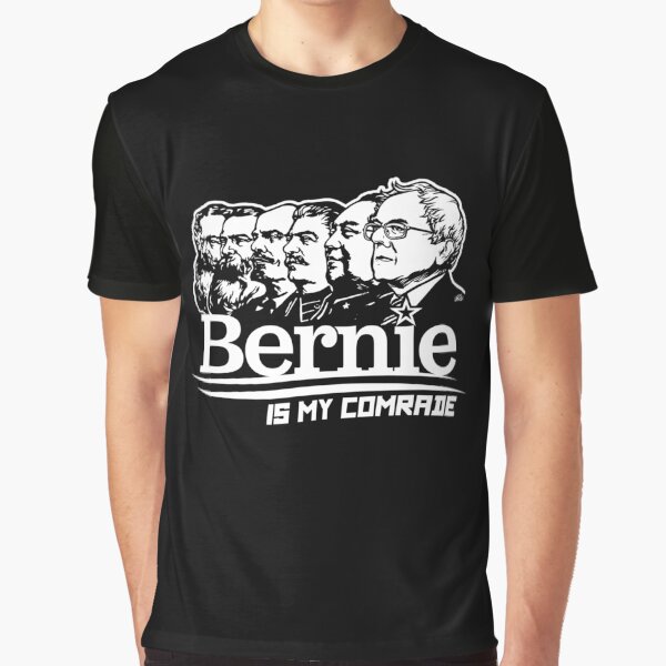 Vista previa del artículo con la obra «Bernie Sanders es mi camarada», diseñado y vendido por SashaSchuppe.