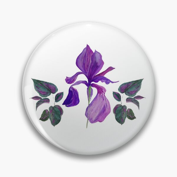 Item preview, Iris and leaves designed and sold by Sevilka.
