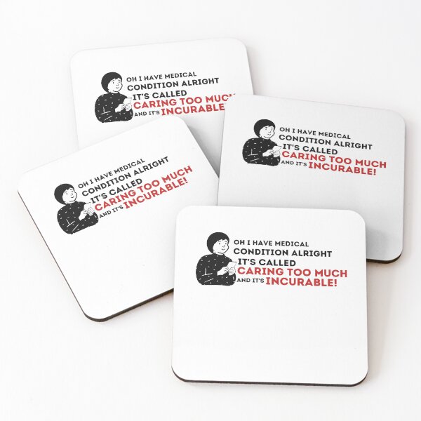 Item preview, Caring Too Much - Best Saying Quotes  designed and sold by PIXEcompany.