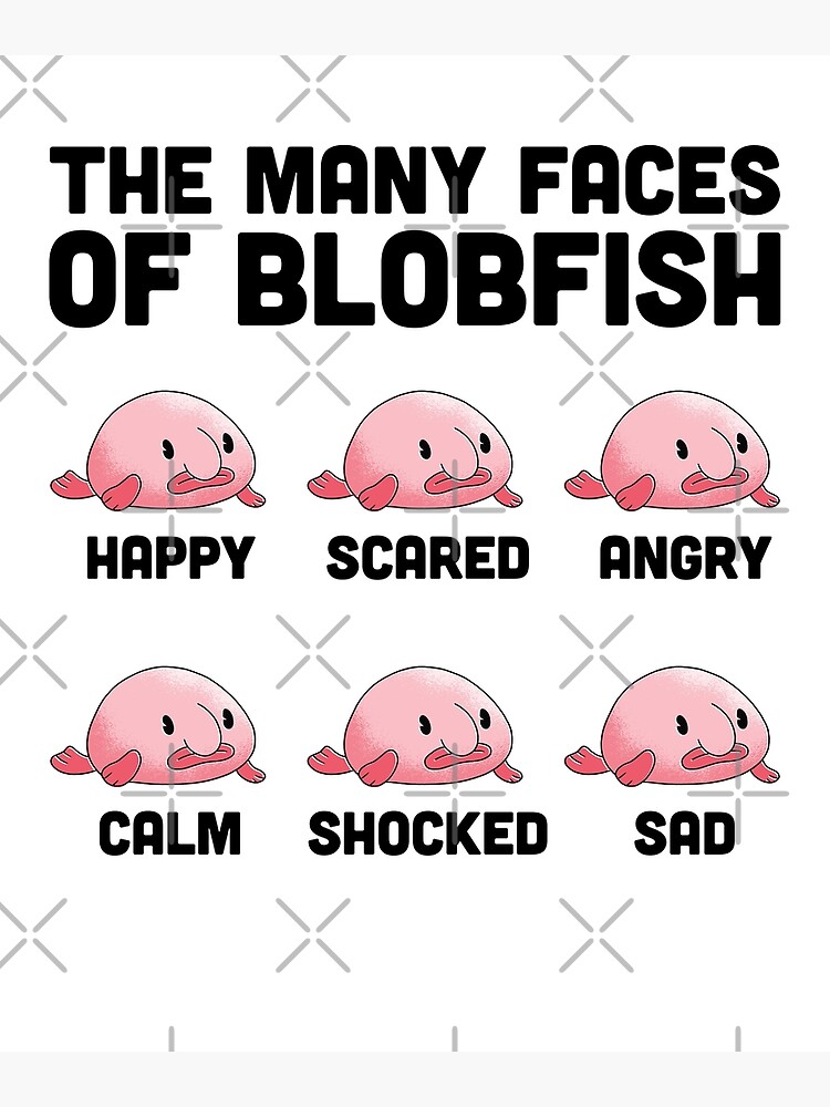 Blob Fish Funny Face Fish' Poster 18x24