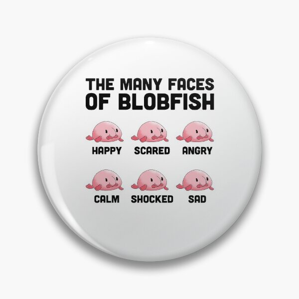 Item preview, Blobfish many faces ugly fish humor gift designed and sold by madgrfx.