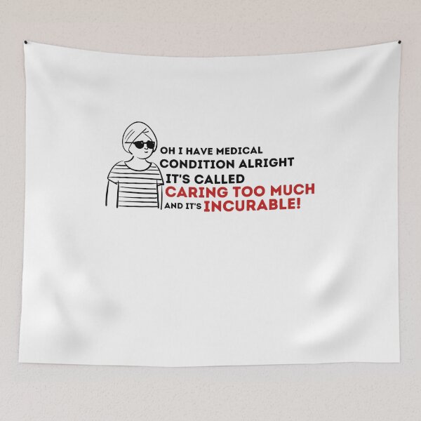 Item preview, Caring Too Much - Best Saying Quotes  designed and sold by PIXEcompany.