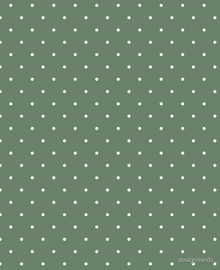 Dark Green Polka Dot 