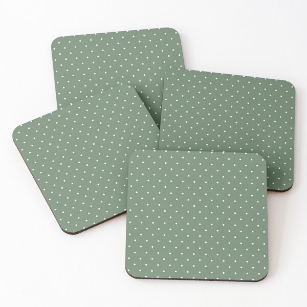 Item preview, Minimalist Polka Dot Pattern (white/sage green) designed and sold by Design Minds Boutique.