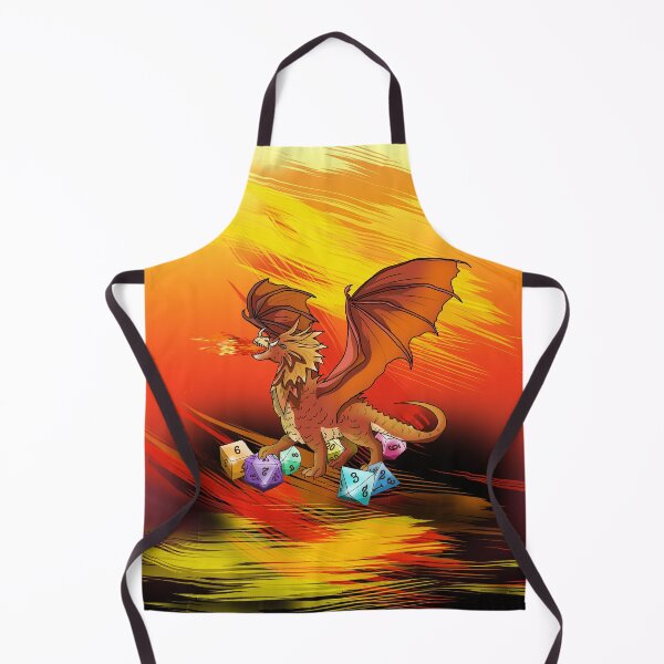 Item preview, Fire breathing dragon with dnd dice designed and sold by CuisineCat.