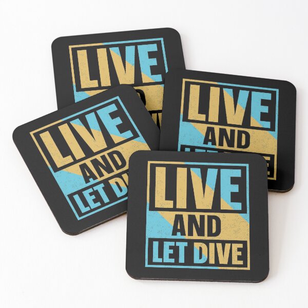 Item preview, Live And Let Dive Retro Style designed and sold by Qudkin.