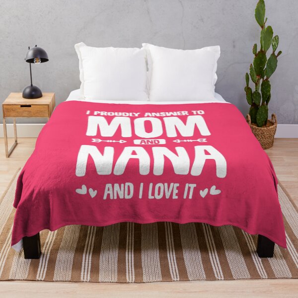 Item preview, I Proudly Answer to Mom and Nana and I Love It designed and sold by Uppercase Tees.