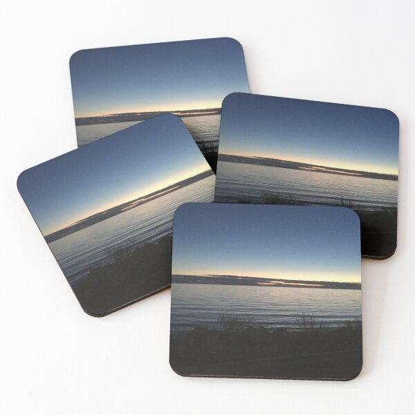Item preview, Sunset w/Dark Blue Sky, Dark Clouds, Lake, and Plants designed and sold by ShaunSandhu.
