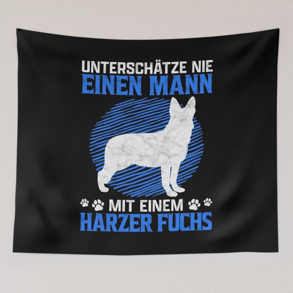 Item preview, Man with Harzer fox german herding dog gift designed and sold by madgrfx.