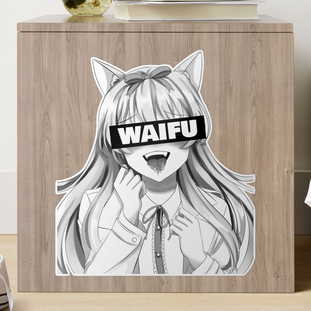 Waifu Fanart Japanese Kawaii Anime Manga Japan Art Print by DerNerd