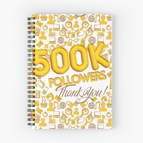 Item preview, 500 K FOLLOWERS THANK YOU SOCIAL MEDIA  designed and sold by lastechance.