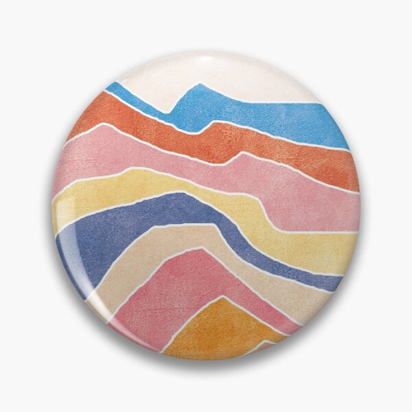 Item preview, Colorful landscape monotype designed and sold by Paperlandscape.