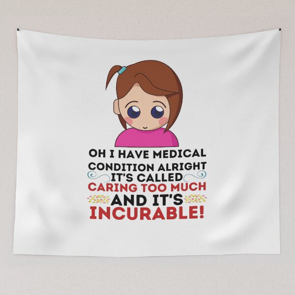 Item preview, Caring Too Much - Best Saying Quotes  designed and sold by PIXEcompany.