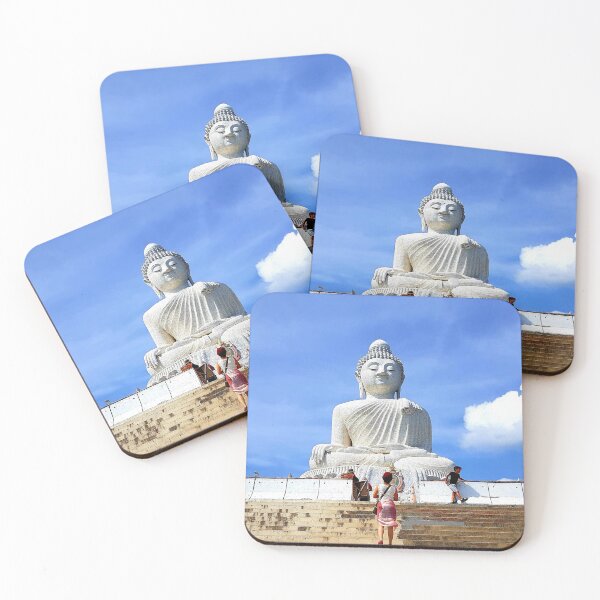 Item preview, Girl praying in front of buddha, White Buddha Phuket  designed and sold by Yellowsprint.