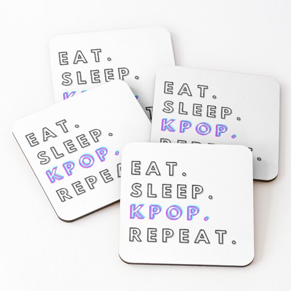 Item preview, Glitch Eat Sleep Kpop Repeat Phrase designed and sold by WPrintMPalette.