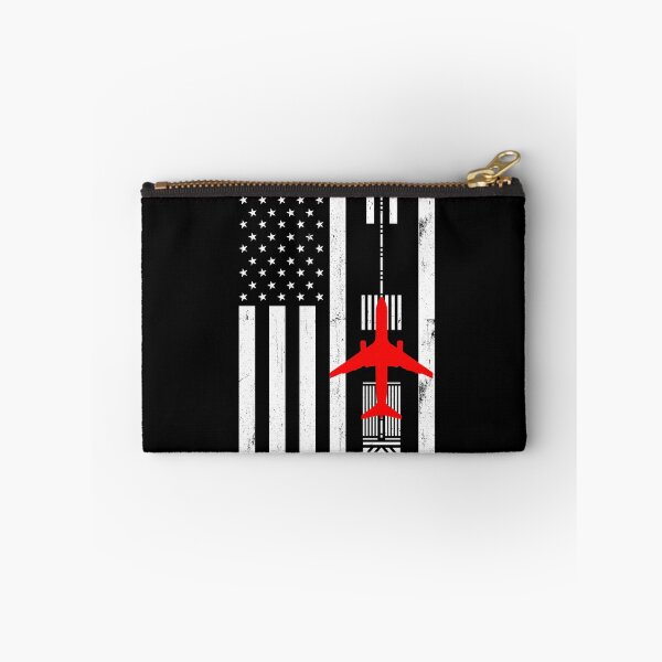 Item preview, Pilot Airplane Runway American Flag Patriotic Airline Pilot Gear designed and sold by DynamicDesign.
