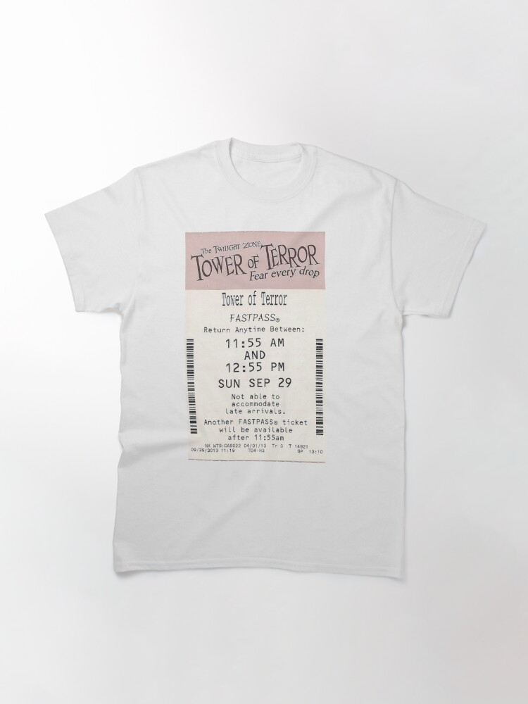 Disover Tower of Terror Fastpass | Classic T-Shirt