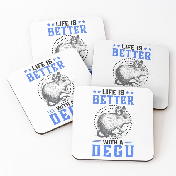 Item preview, Life is better with degu rodent owner gift designed and sold by madgrfx.