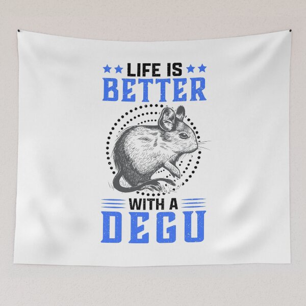 Item preview, Life is better with degu rodent owner gift designed and sold by madgrfx.