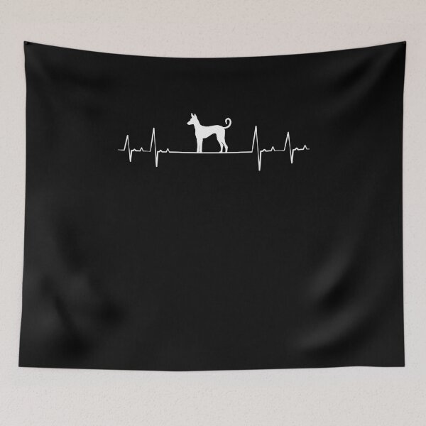 Item preview, Podenco heartbeat spanish hunting dog gift designed and sold by madgrfx.