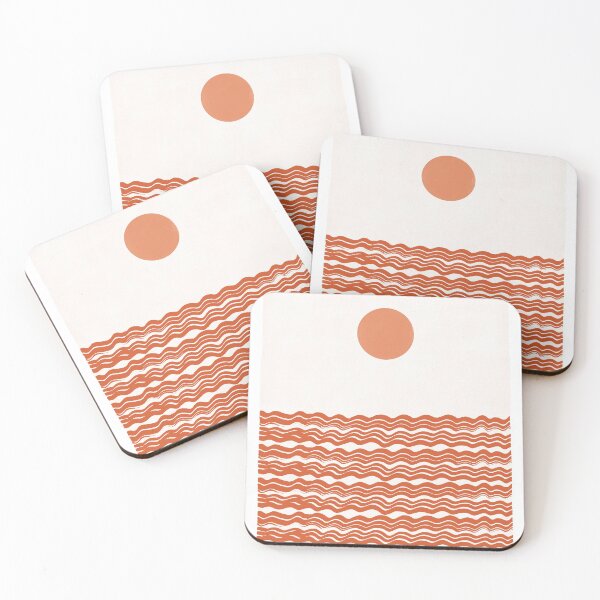 Item preview, Waves terracotta orange designed and sold by Paperlandscape.