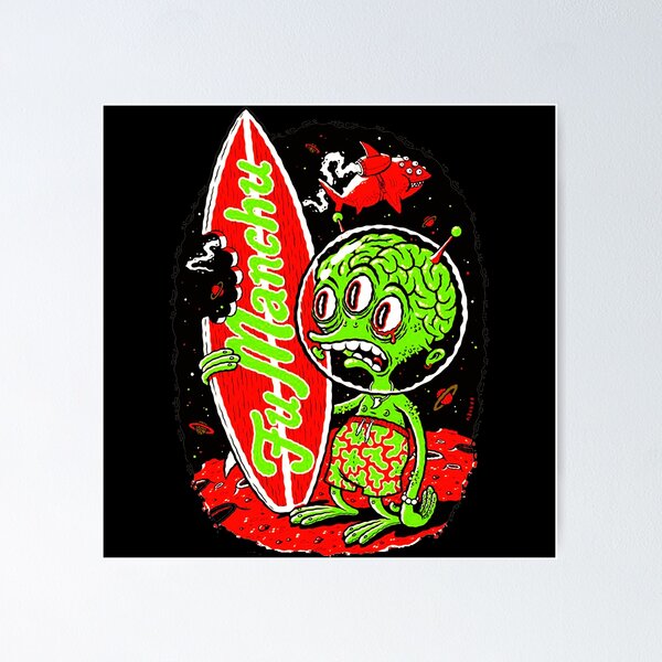 fu manchu シルクスクリーン　ポスター Fu Manchu Tour Posters for Sale | Redbubble
