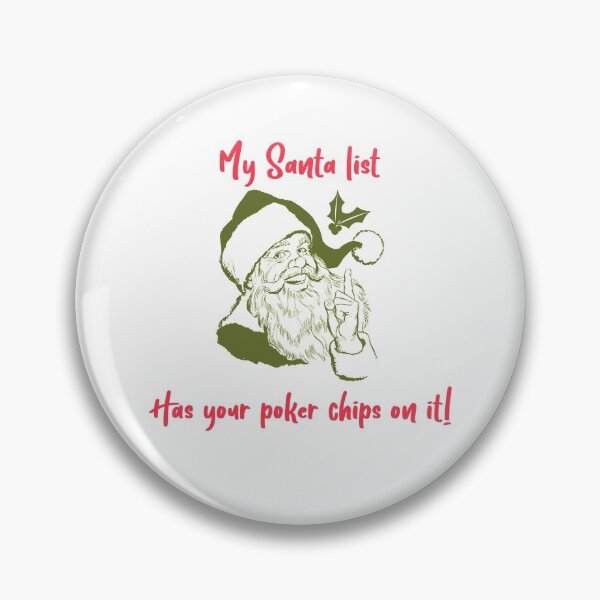 Artikelvorschau, Poker Christmas Santa List entworfen und verkauft von radical-merch.