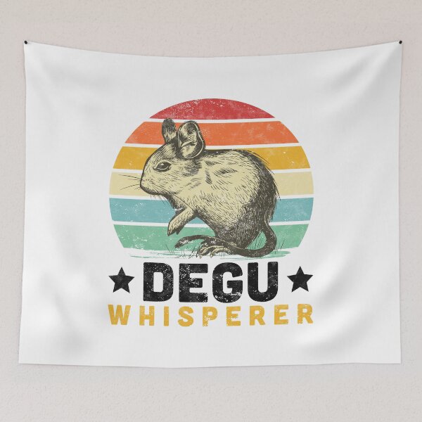 Item preview, Degu whisperer rodent owner gift designed and sold by madgrfx.