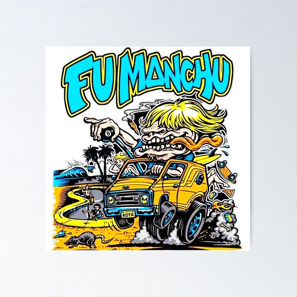 fu manchu シルクスクリーン ポスター