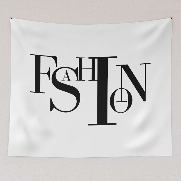 Item preview, Fashion black bold text typography sign white background designed and sold by Inside Head.