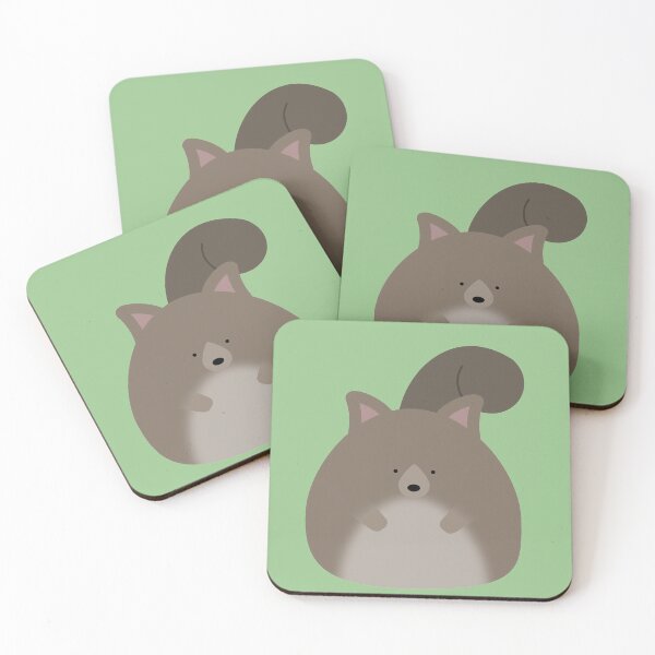 Item preview, cute squirrel round friend designed and sold by peachypanda.