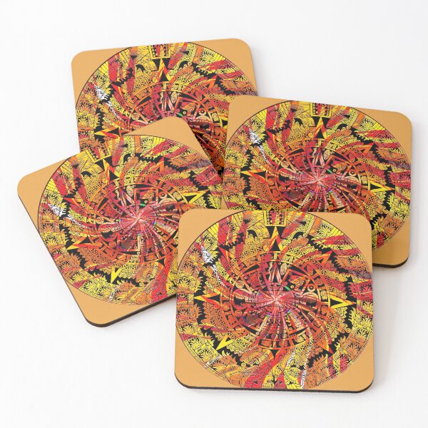 Item preview, Psychedelic Aztec Calendar designed and sold by Indian-summer.