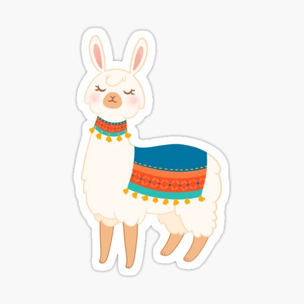 Kawaii Happy Llama Alpaca Waterproof Stickers, Alpaca Stickers –  MyKawaiiCrate