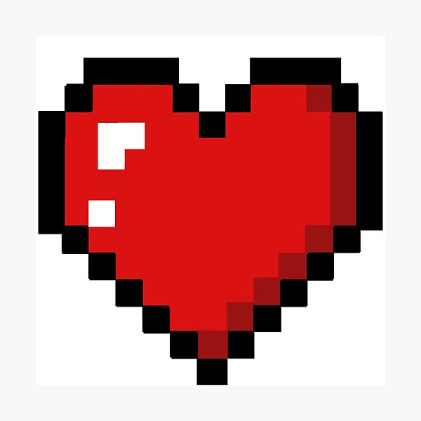 Aperçu de l'œuvre Coeur de pixel créée et vendue par Bread  Cat.