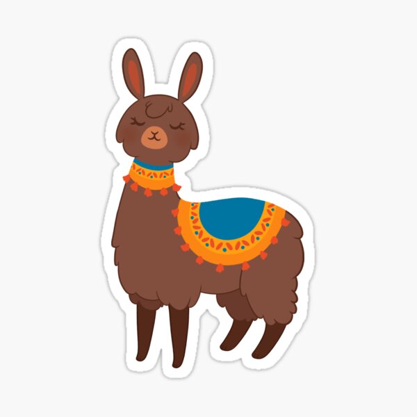 Kawaii Happy Llama Alpaca Waterproof Stickers, Alpaca Stickers –  MyKawaiiCrate