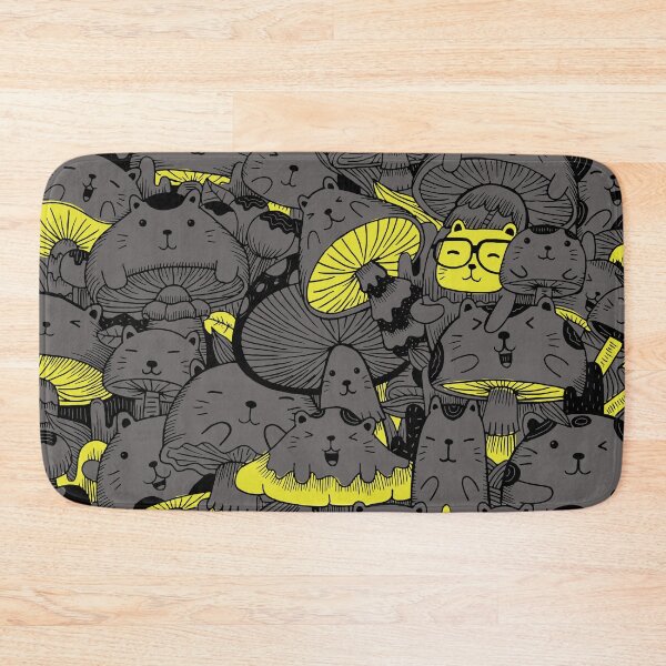 Item preview, Cat Mushroom Doodle designed and sold by mischellero.