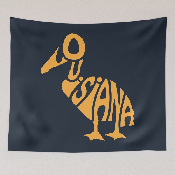 Item preview, Pelican Shaped Louisiana Word Art designed and sold by SLAG-Creative.