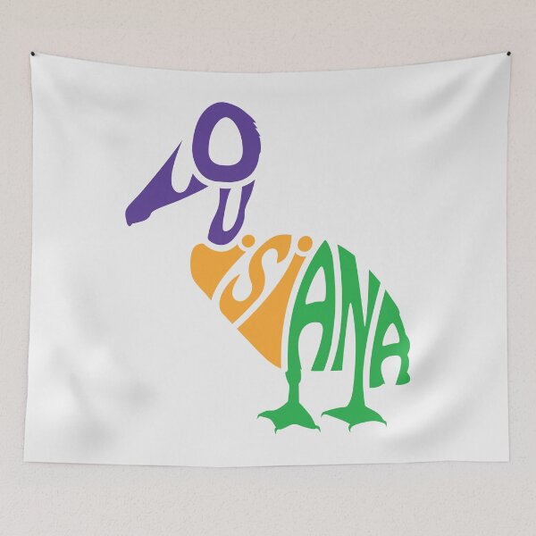 Item preview, Pelican Shaped Louisiana Word Art designed and sold by SLAG-Creative.