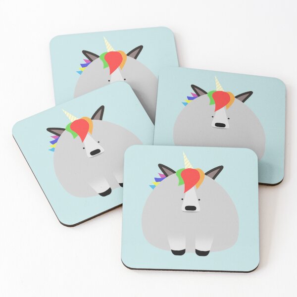 Item preview, cute unicorn round friend designed and sold by peachypanda.