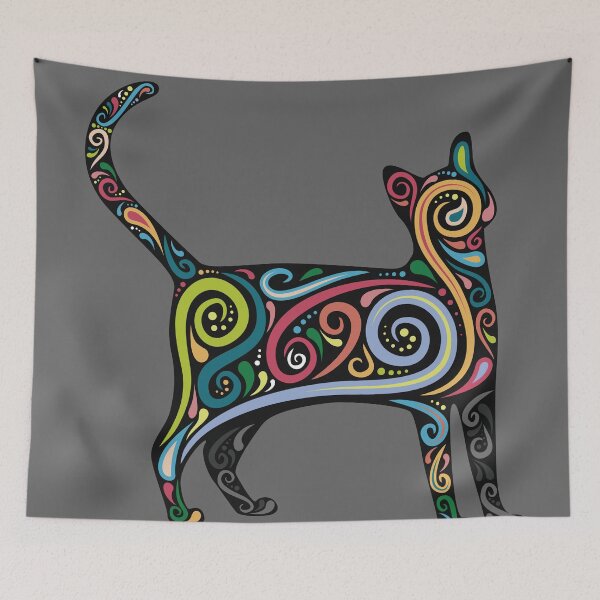Item preview, Hippie cat designed and sold by mischellero.
